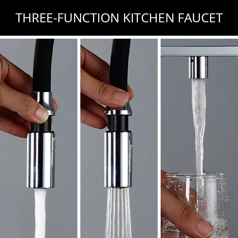 Clean Water Kitchen Faucet with Sprayer Gooseneck Pull Down Sink Mixer Solid Brass 360 Degree Rotation 3 Way Water Filter Taps
Clean Water Kitchen Faucet with Sprayer Gooseneck Pull Down Sink Mixer Solid Brass 360 Degree Rotation 3 Way Water Filter Taps