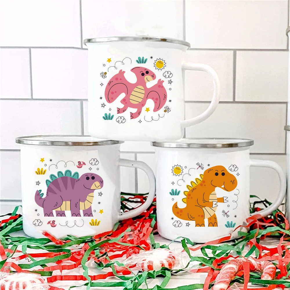 Dinosaur Enamel Mug Campfire Party Beer Juice Cup Gifts for Camper Drink Juice Coffee Water Dessert Cocoa Milk Handle Cup
Dinosaur Enamel Mug Campfire Party Beer Juice Cup Gifts for Camper Drink Juice Coffee Water Dessert Cocoa Milk Handle Cup