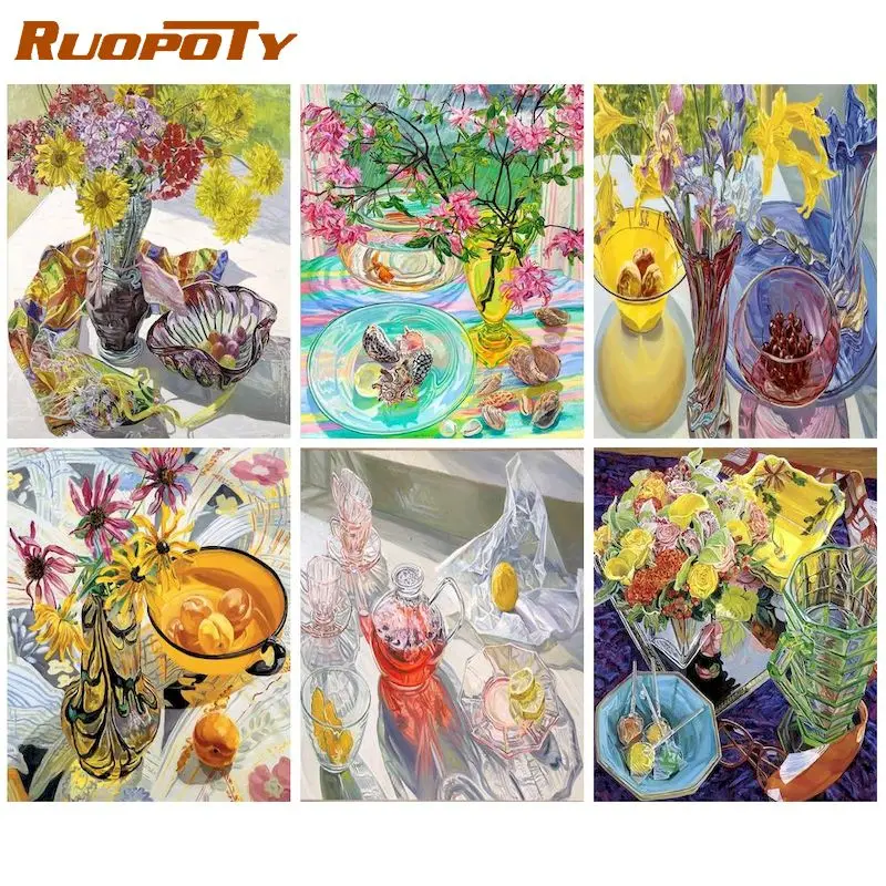 RUOPOTY Oil Painting By Numbers Abstract Tableware Handpainted Unique Gift Pictures By Numbers Landscape For Adults Home Decor
RUOPOTY Oil Painting By Numbers Abstract Tableware Handpainted Unique Gift Pictures By Numbers Landscape For Adults Home Decor