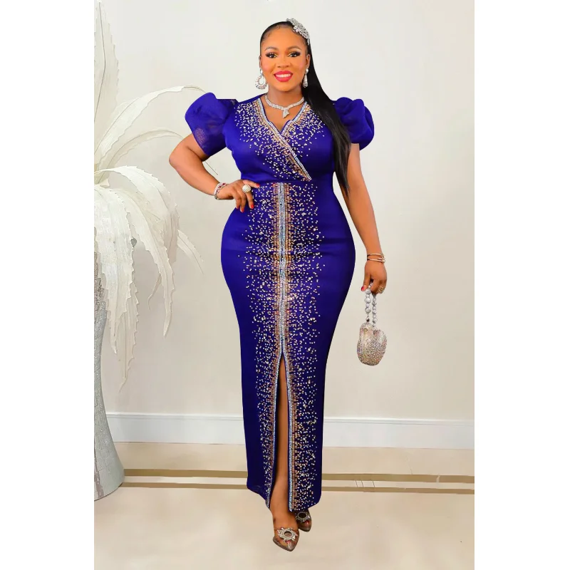 WUHE Hot Drill Wrap V-neck Puff Short Sleeve Bodycon Midi Maxi Dress 2023 Women Diamonds Vestidos Sexy Party Evening Dresses
WUHE Hot Drill Wrap V-neck Puff Short Sleeve Bodycon Midi Maxi Dress 2023 Women Diamonds Vestidos Sexy Party Evening Dresses