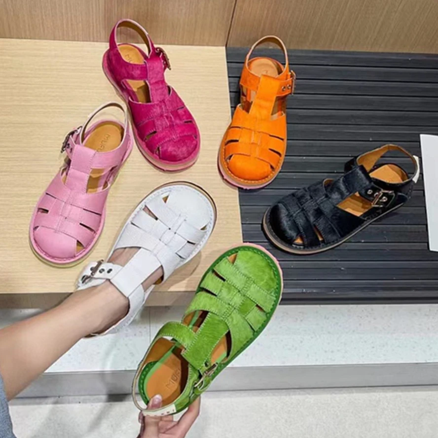 Maxdutti French Ins Fashion Blogger Color Retro Roman Sandals Cowhide Genuine Leather Shoes Summer Flat Sandals For Women
Maxdutti French Ins Fashion Blogger Color Retro Roman Sandals Cowhide Genuine Leather Shoes Summer Flat Sandals For Women