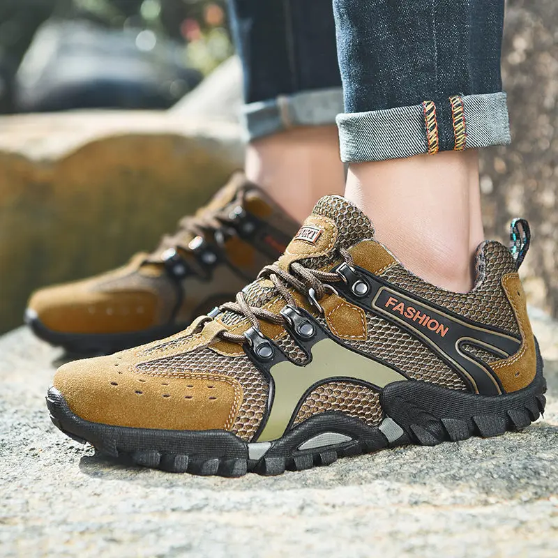 Outdoor Sports Shoes New Men's Mesh Breathable Men's Shoes Plus Size Running Shoes Hiking Hiking Shoes Men Zapatos Amarillos
Outdoor Sports Shoes New Men's Mesh Breathable Men's Shoes Plus Size Running Shoes Hiking Hiking Shoes Men Zapatos Amarillos