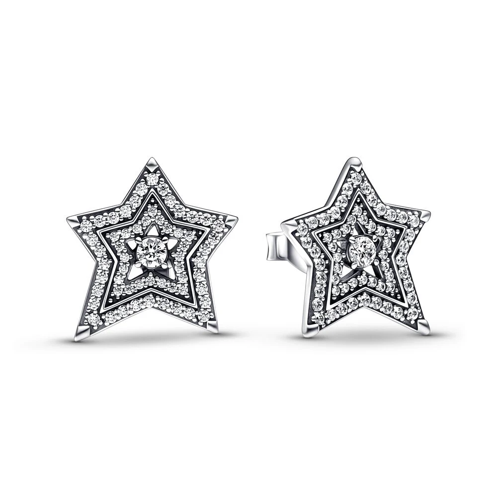 925 Sterling Silver Cosmic Asymmetric Star Stud Earrings fit Pandora Jewelry for Women Birthday Gift
925 Sterling Silver Cosmic Asymmetric Star Stud Earrings fit Pandora Jewelry for Women Birthday Gift