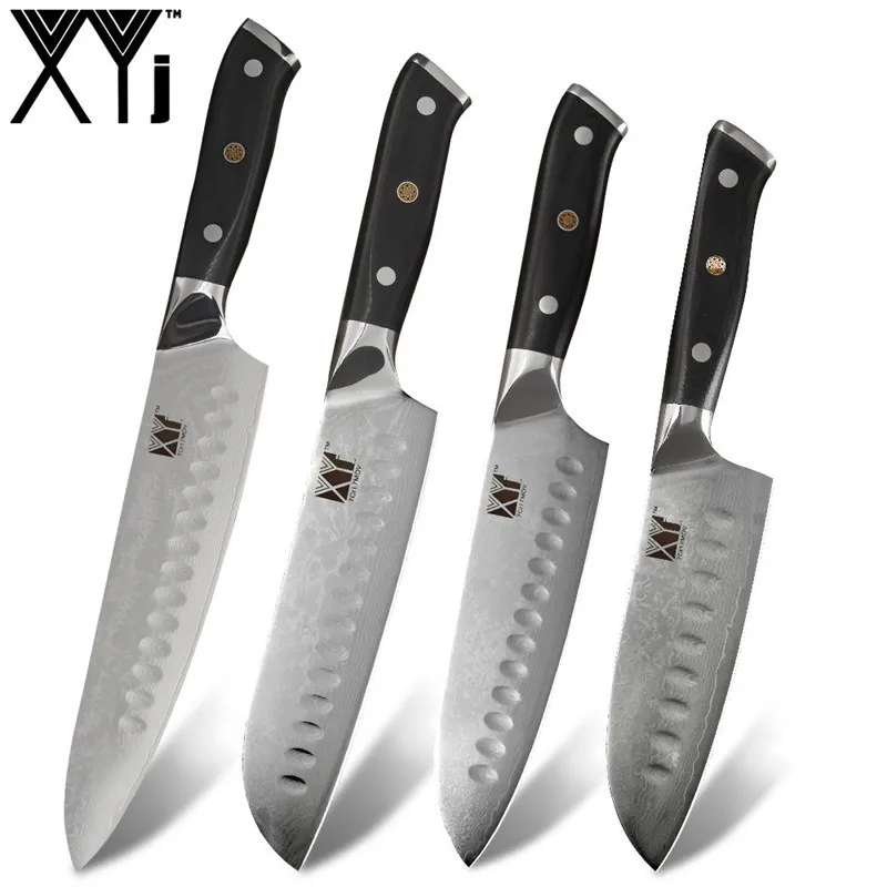 XYj 1 Piece Damascus Steel Kitchen Knife 8 Inch Japanese Style Chef Knife 5 Inch Santoku Damascus Kitchen Knife With G10 Handle
XYj 1 Piece Damascus Steel Kitchen Knife 8 Inch Japanese Style Chef Knife 5 Inch Santoku Damascus Kitchen Knife With G10 Handle