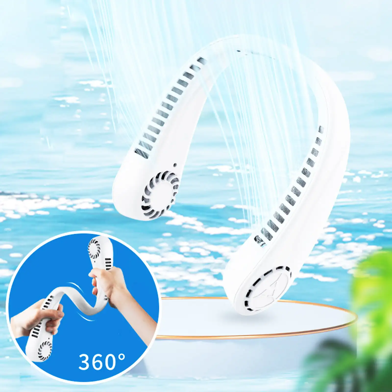 Portable Neck Fan, Hands Free Bladeless Hanging Sport Fan, USB Rechargeable Wearable Personal Fan, Lower Noise, 3 Speeds, Outdo
Portable Neck Fan, Hands Free Bladeless Hanging Sport Fan, USB Rechargeable Wearable Personal Fan, Lower Noise, 3 Speeds, Outdo