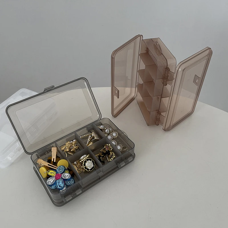 Double Layer 10 Grid Jewelry Organizer Plastic Transparent Ring Earrings Jewelry Storage Box Portable Divider Organizer
Double Layer 10 Grid Jewelry Organizer Plastic Transparent Ring Earrings Jewelry Storage Box Portable Divider Organizer