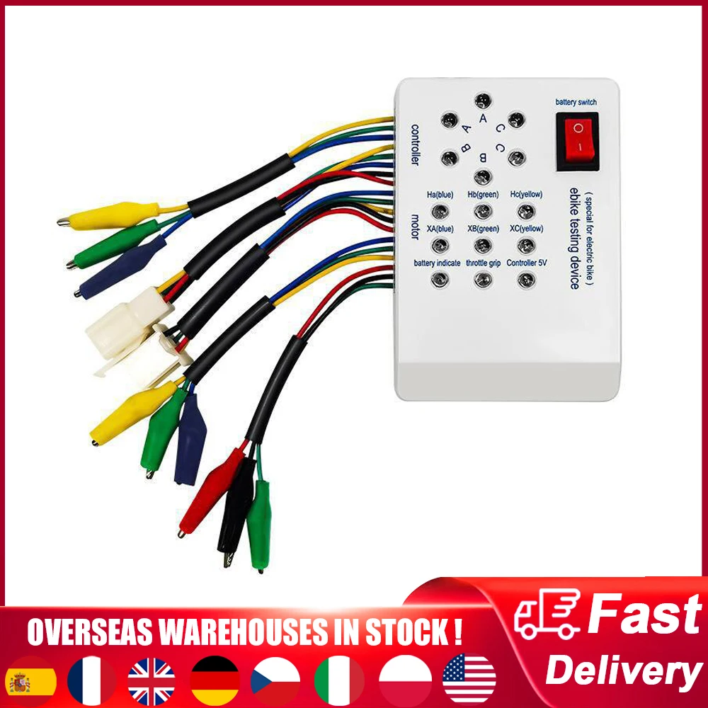 Electromobile Repair Device Scooter Maintenance Detector Brushless Motor Hall Controller 24V/36V/48V/60V/72V E-bike Tester
Electromobile Repair Device Scooter Maintenance Detector Brushless Motor Hall Controller 24V/36V/48V/60V/72V E-bike Tester