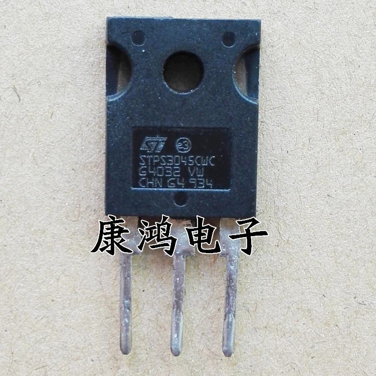 (5 шт./лот) STPS3045CWC STPS3045CW TO-247 30A/45V 
(5 шт./лот) STPS3045CWC STPS3045CW TO-247 30A/45V
