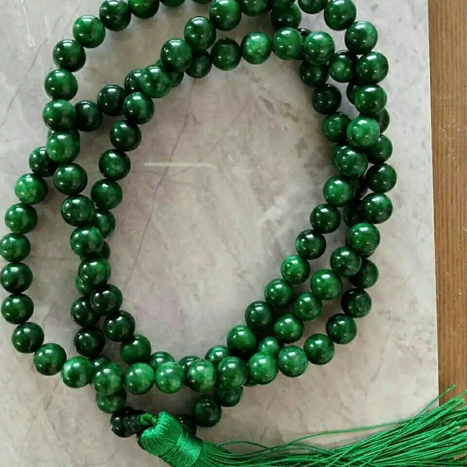 SNQP Buddha Beads Natural Jade Color Dry Green Iron Dragon Round Necklace Bracelet For Men And Women
SNQP Buddha Beads Natural Jade Color Dry Green Iron Dragon Round Necklace Bracelet For Men And Women