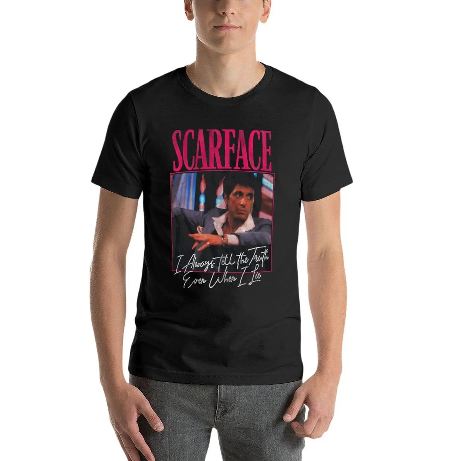 Scarface Always Tell The Truth - Even When I Lie Tony Montana Quote Oversized Tshirt For Mens Clothes 100% Cotton Streetwear Big
Scarface Always Tell The Truth - Even When I Lie Tony Montana Quote Oversized Tshirt For Mens Clothes 100% Cotton Streetwear Big