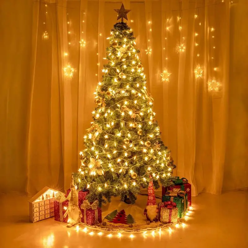 

СВЕТОДИОДНАЯ Гирлянда для рождественской елки, многоразовая гирлянда с жемчугом, Рождественский дизайн, Сказочная гирлянда для создания атмосферы