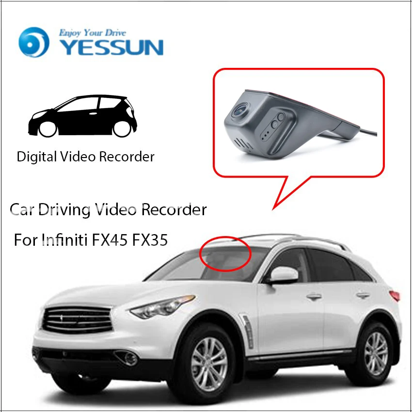 YESSUN для Infiniti FX45 FX35 Автомобильный видеорегистратор Цифровой видеорегистратор фронтальная камера Dash HD 1080P не обратная парковочная камера
YESSUN для Infiniti FX45 FX35 Автомобильный видеорегистратор Цифровой видеорегистратор фронтальная камера Dash HD 1080P не обратная парковочная камера