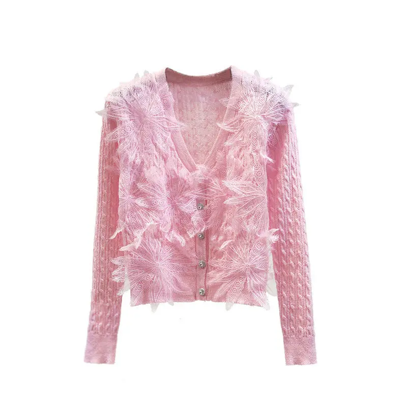 2022 Cropped Sweaters Women V-neck Cardigan Fashion Elegant Female Patchwork Long Sleeve Knit Outwear Fit Female Warm Tops D43
2022 Cropped Sweaters Women V-neck Cardigan Fashion Elegant Female Patchwork Long Sleeve Knit Outwear Fit Female Warm Tops D43