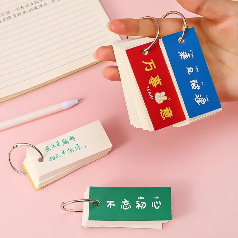 Creative Student Mini Ring Buckle Word Book Portable Notepad Loose-leaf Note Book School Office Supplies
Creative Student Mini Ring Buckle Word Book Portable Notepad Loose-leaf Note Book School Office Supplies