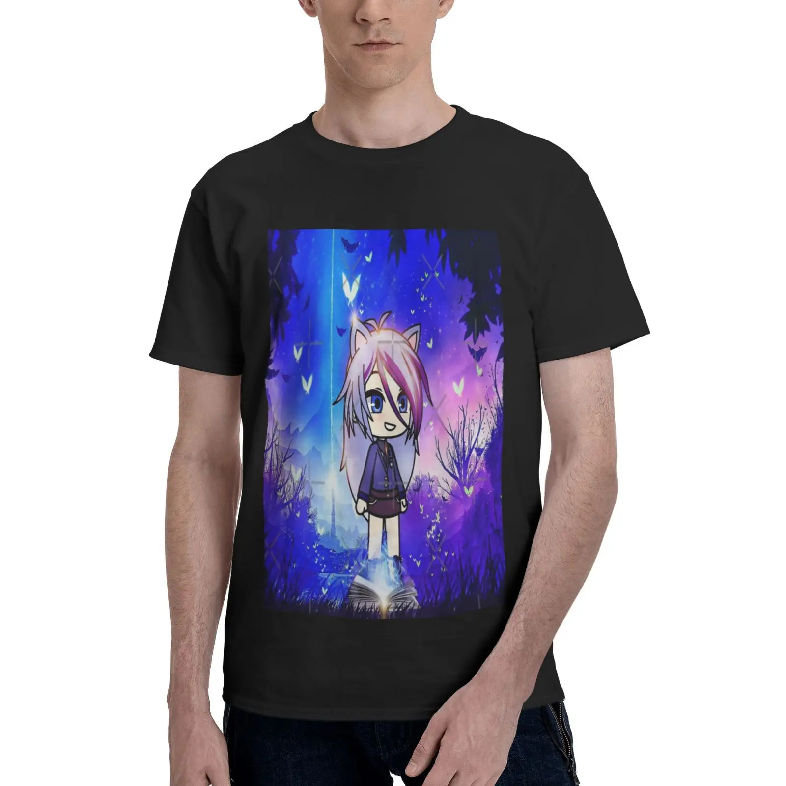 Футболка Gacha Life In The Magic Forest мужская оверсайз, хлопковая рубашка, топ с коротким рукавом, аниме футболка в стиле Харадзюку
Футболка Gacha Life In The Magic Forest мужская оверсайз, хлопковая рубашка, топ с коротким рукавом, аниме футболка в стиле Харадзюку