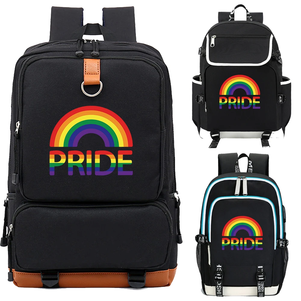 Lgbt June Rainbow Pride Backpack Student School Shoulder Bag Teentage Travel Rucksack
Lgbt June Rainbow Pride Backpack Student School Shoulder Bag Teentage Travel Rucksack