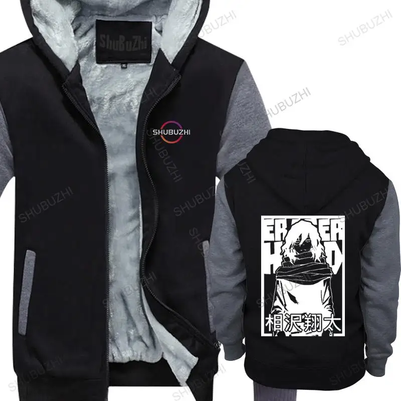 Men Cotton hoody winter Brand hooded jacket Trendy Manga Anime Boku No Hero Academia man fashion thick hoodies zipper black
Men Cotton hoody winter Brand hooded jacket Trendy Manga Anime Boku No Hero Academia man fashion thick hoodies zipper black