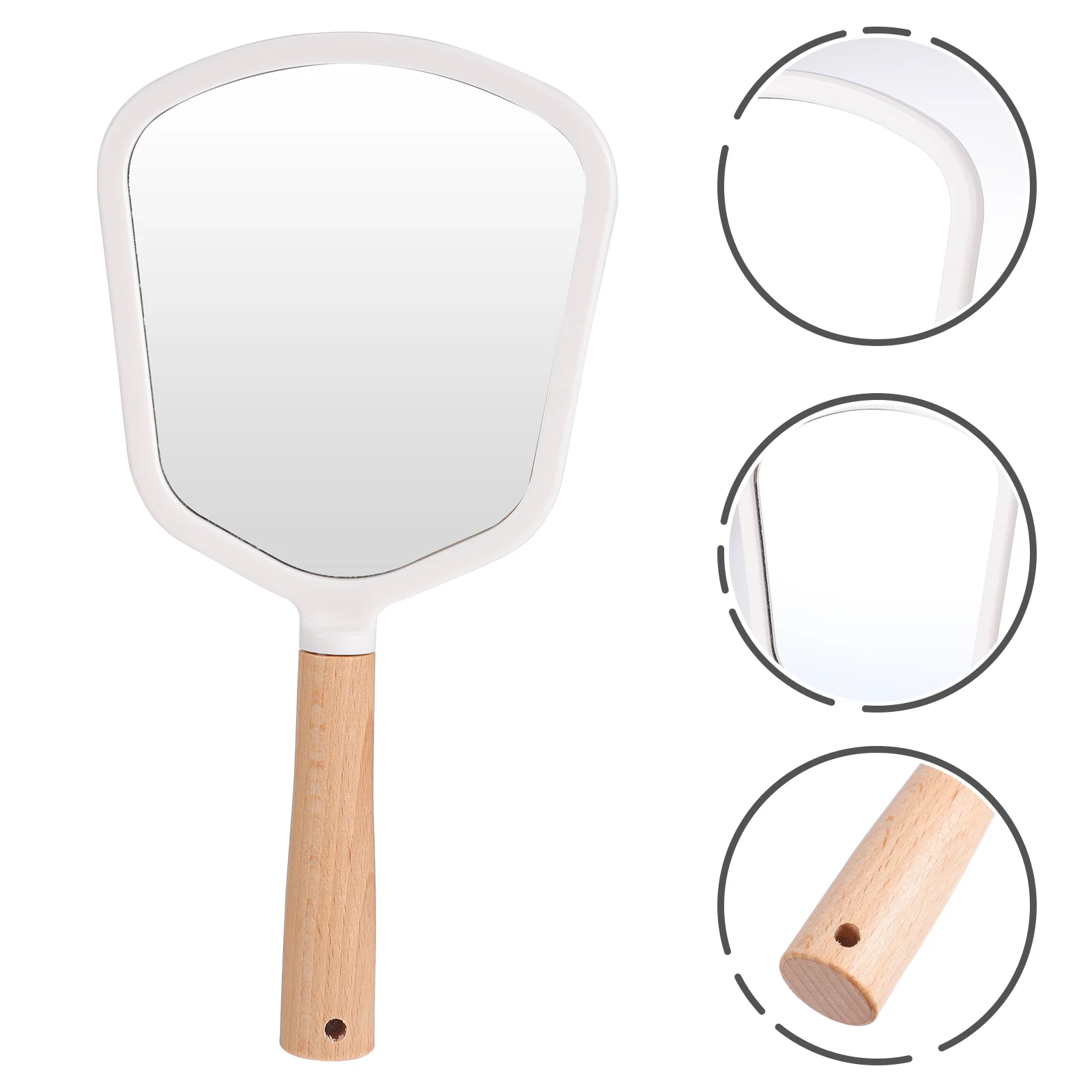 Makeup Mirror Wooden Handle Handheld Cosmetic Mirror Heart Shape Fan Shape Mirror Round Square Mirror Salon Makeup Mirror
Makeup Mirror Wooden Handle Handheld Cosmetic Mirror Heart Shape Fan Shape Mirror Round Square Mirror Salon Makeup Mirror