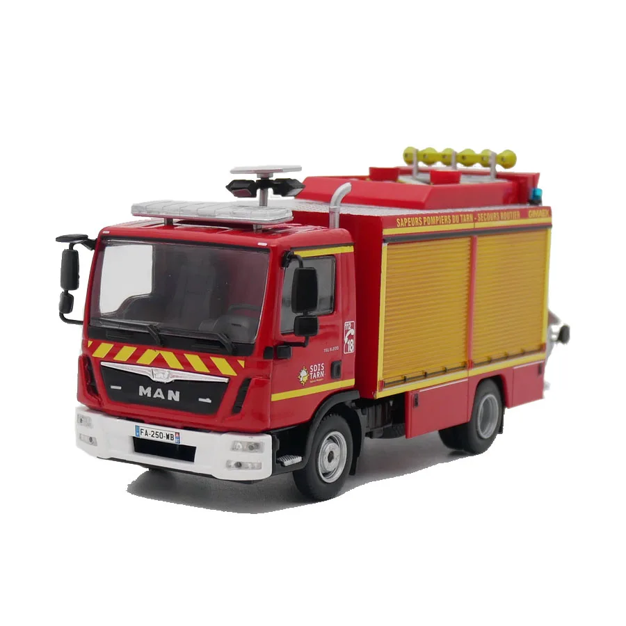 

Diecast Ixo 1:43 Scale MAN TGL Fire Engine Accident Rescue Vehicle Alloy Car Model Metal Toy Model Collectible Boy Toy Gift