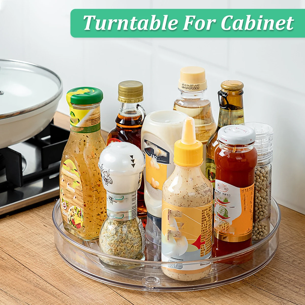 Lazy Susan Turntable Organizer Clear Rotating Turntable Organizer Multifunctional Turntable Spice Rack Cosmetic Makeup Organizer
Lazy Susan Turntable Organizer Clear Rotating Turntable Organizer Multifunctional Turntable Spice Rack Cosmetic Makeup Organizer
