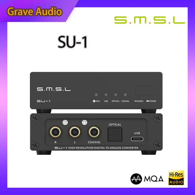 SMSL SU-1 Настольный декодер AK4493S SU1 MQA DAC XMOS-XU316 поддержка DSD512 
SMSL SU-1 Настольный декодер AK4493S SU1 MQA DAC XMOS-XU316 поддержка DSD512