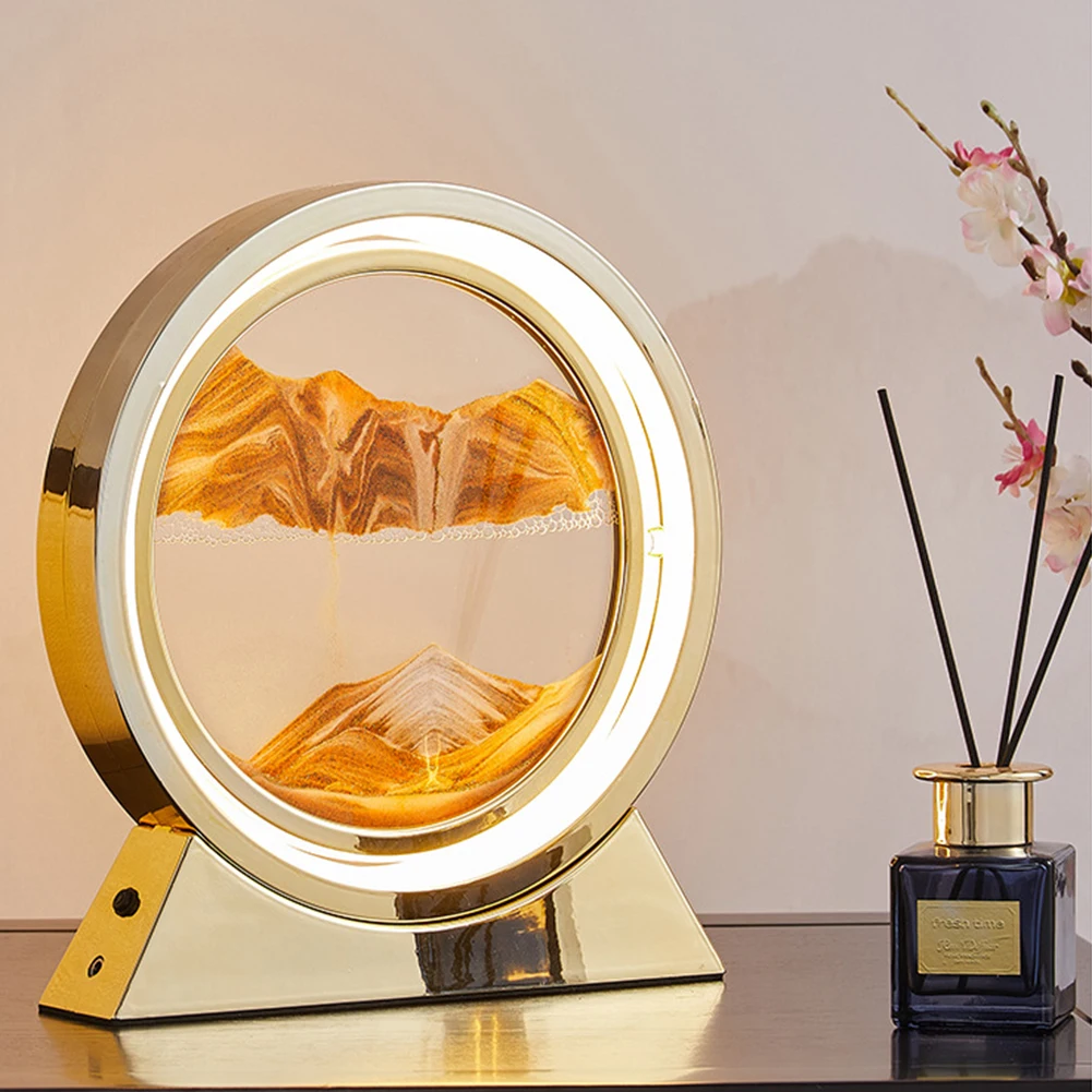 LED Quicksand Painting Ornament 3D Flowing Sand Night Light Hourglass Lamp 10W For Bedrooms Offices Crafts Decoration
LED Quicksand Painting Ornament 3D Flowing Sand Night Light Hourglass Lamp 10W For Bedrooms Offices Crafts Decoration