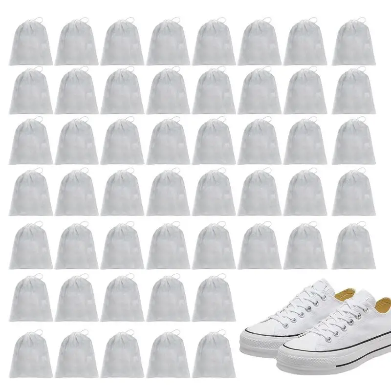 Non Woven Shoe Bags 50Pcs Anti Yellowing Shoes Dust Covers Non-woven Shoes Storage Organizers Pouch With Drawstring For Isolate
Non Woven Shoe Bags 50Pcs Anti Yellowing Shoes Dust Covers Non-woven Shoes Storage Organizers Pouch With Drawstring For Isolate
