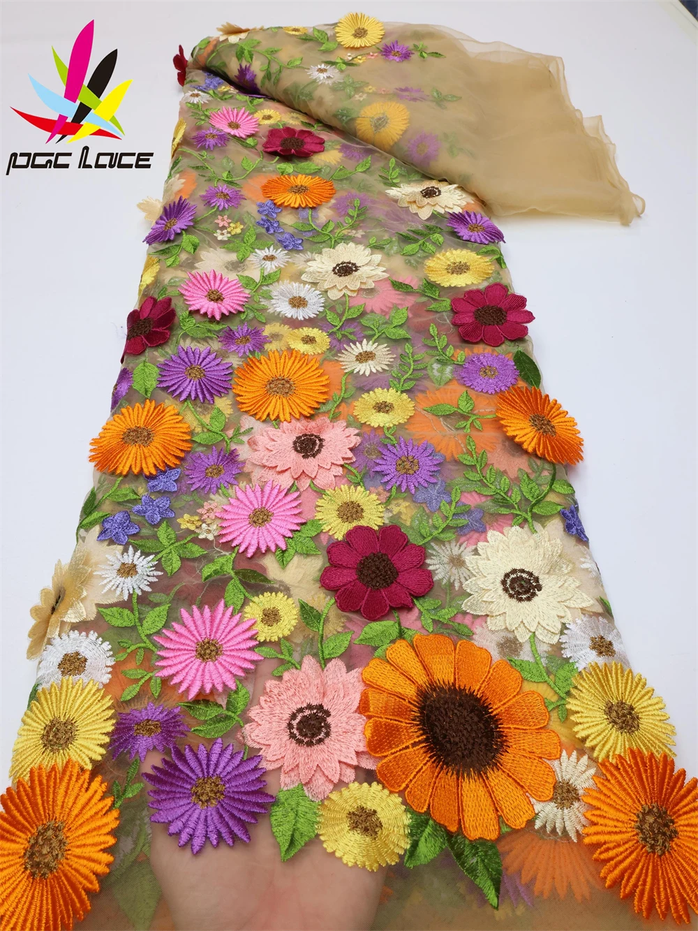 PGC African 3D Lace Fabric 2022 High Quality French Nigerian Tulle Embroidery Nigerian Wedding Asoebi Sewing Material LY799-3
PGC African 3D Lace Fabric 2022 High Quality French Nigerian Tulle Embroidery Nigerian Wedding Asoebi Sewing Material LY799-3