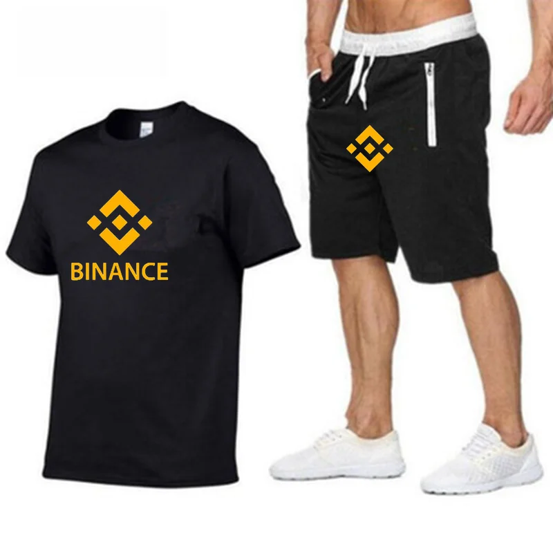2022Summer T-Shirt and Pants Two Piece Sets Men's Casual Sports Suit Binance Sportswear Pure Cotton jogging Fashion Men Clothing
2022Summer T-Shirt and Pants Two Piece Sets Men's Casual Sports Suit Binance Sportswear Pure Cotton jogging Fashion Men Clothing