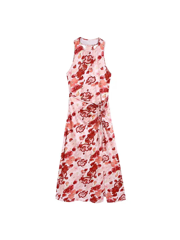 PB&ZA Women 2022 New Chic Fashion printed halterneck Dress Vintage Sleeveless hollow out frenulum Female Dresses robe Mujer
PB&ZA Women 2022 New Chic Fashion printed halterneck Dress Vintage Sleeveless hollow out frenulum Female Dresses robe Mujer