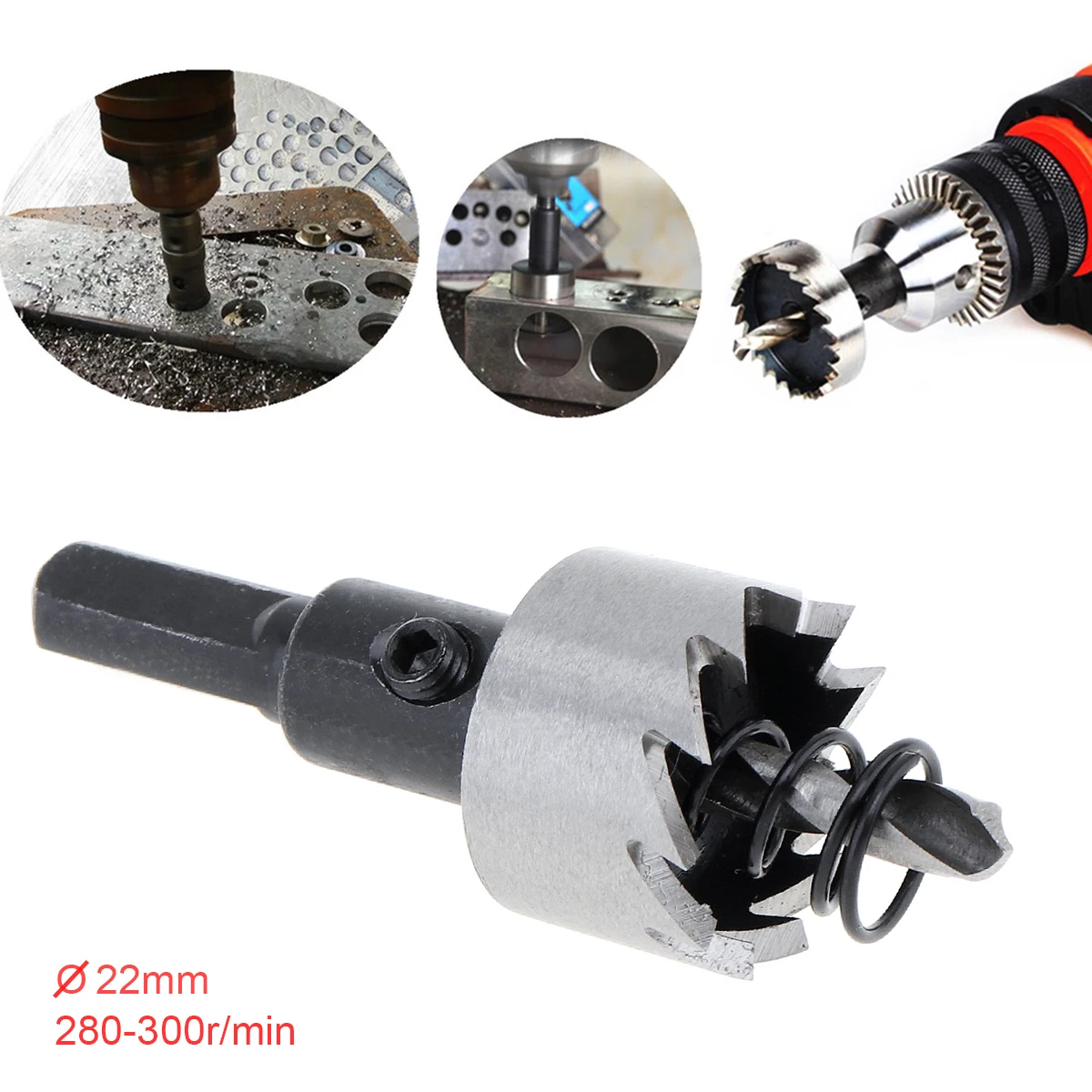 High Speed Steel Material 22mm HSS Hole Saw Cutter Drill Bits for Pistol Drills/ Bench Drills / Magnetic Drills / Air Gun Drills
High Speed Steel Material 22mm HSS Hole Saw Cutter Drill Bits for Pistol Drills/ Bench Drills / Magnetic Drills / Air Gun Drills