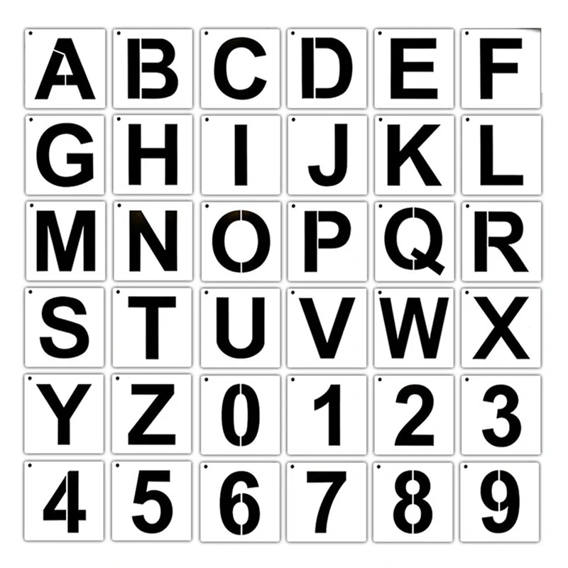 Letter Stencils For Painting On Wood 36 Pcs Letter And Number Stencils Reusable Font Templates For Home Craft Decor
Letter Stencils For Painting On Wood 36 Pcs Letter And Number Stencils Reusable Font Templates For Home Craft Decor