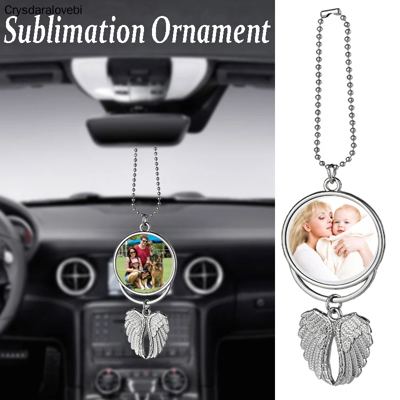 10pcs Sublimation Blanks Car Pendant Angel Wing Rearview Mirror Decoration Hanging Charm Ornaments Automobiles Interior
10pcs Sublimation Blanks Car Pendant Angel Wing Rearview Mirror Decoration Hanging Charm Ornaments Automobiles Interior