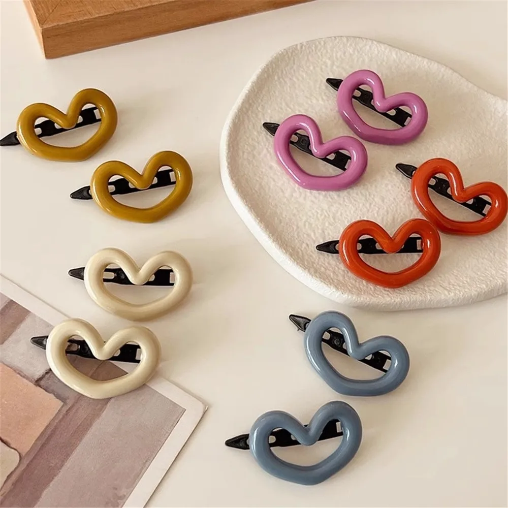 2PCS Korean Heart Hair Clips Sweet Love Women Girls Hairpin Barrettes Small Bangs Side Buckle Hairclip Headdress Hair Accessorie
2PCS Korean Heart Hair Clips Sweet Love Women Girls Hairpin Barrettes Small Bangs Side Buckle Hairclip Headdress Hair Accessorie
