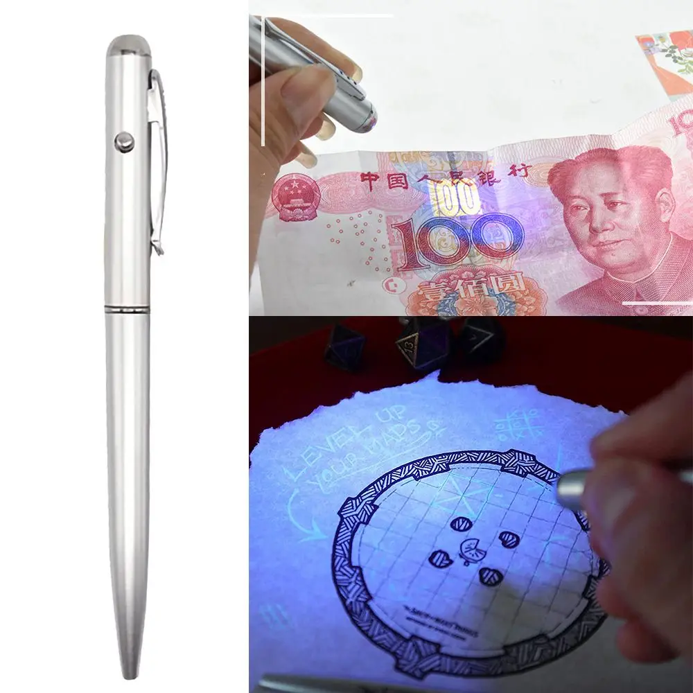 Multifunction Magic Marker Luminous Light Rotatable UV Counterfeit Lamp Ballpoint Drawing Pecil Invisible Ink Pen
Multifunction Magic Marker Luminous Light Rotatable UV Counterfeit Lamp Ballpoint Drawing Pecil Invisible Ink Pen