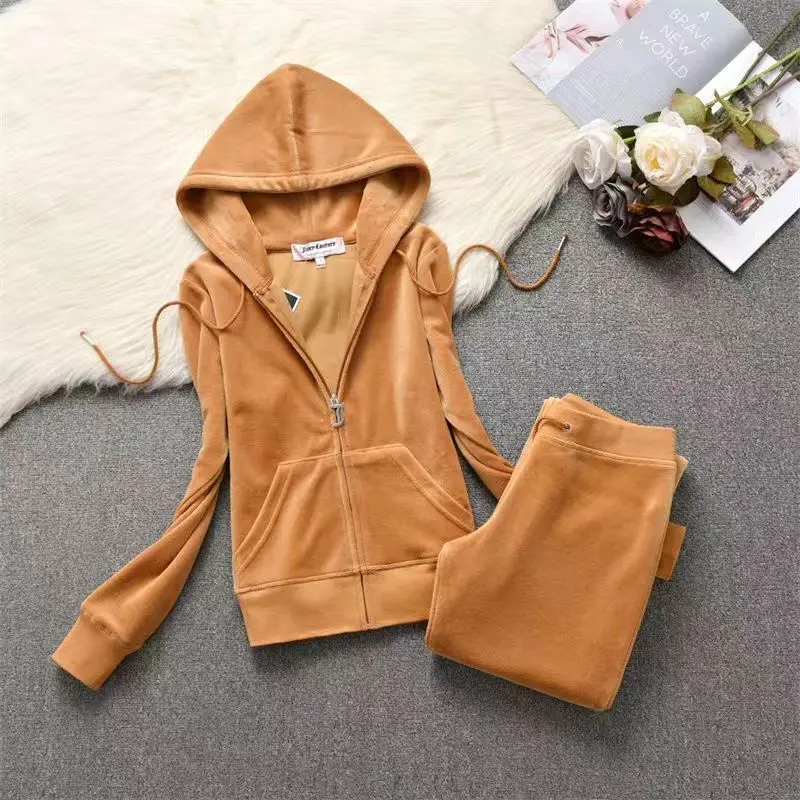 Solid Velvet Casual Sports Set Women's Spring and Autumn Latest 2023 Fashion Slim Sweater Fashionable Two Piece Set
Solid Velvet Casual Sports Set Women's Spring and Autumn Latest 2023 Fashion Slim Sweater Fashionable Two Piece Set