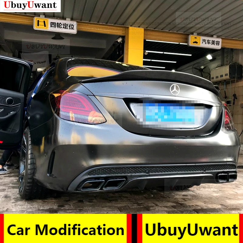 UBUYUWANT For Benz C Class W205 Spoiler C63 C180 C200 C250 C260 2014--2020 Year Sedan Glossy Black Real Carbon Fiber Rear Wing
UBUYUWANT For Benz C Class W205 Spoiler C63 C180 C200 C250 C260 2014--2020 Year Sedan Glossy Black Real Carbon Fiber Rear Wing