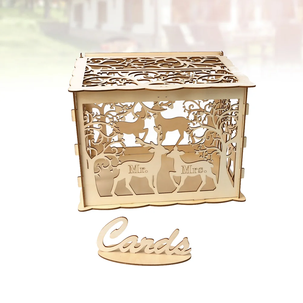 Wedding Boxgift Wood Holder Case Money Hollow Deer Wooden Diy Anniversary Containerlock Rustic Boxes Reception
Wedding Boxgift Wood Holder Case Money Hollow Deer Wooden Diy Anniversary Containerlock Rustic Boxes Reception