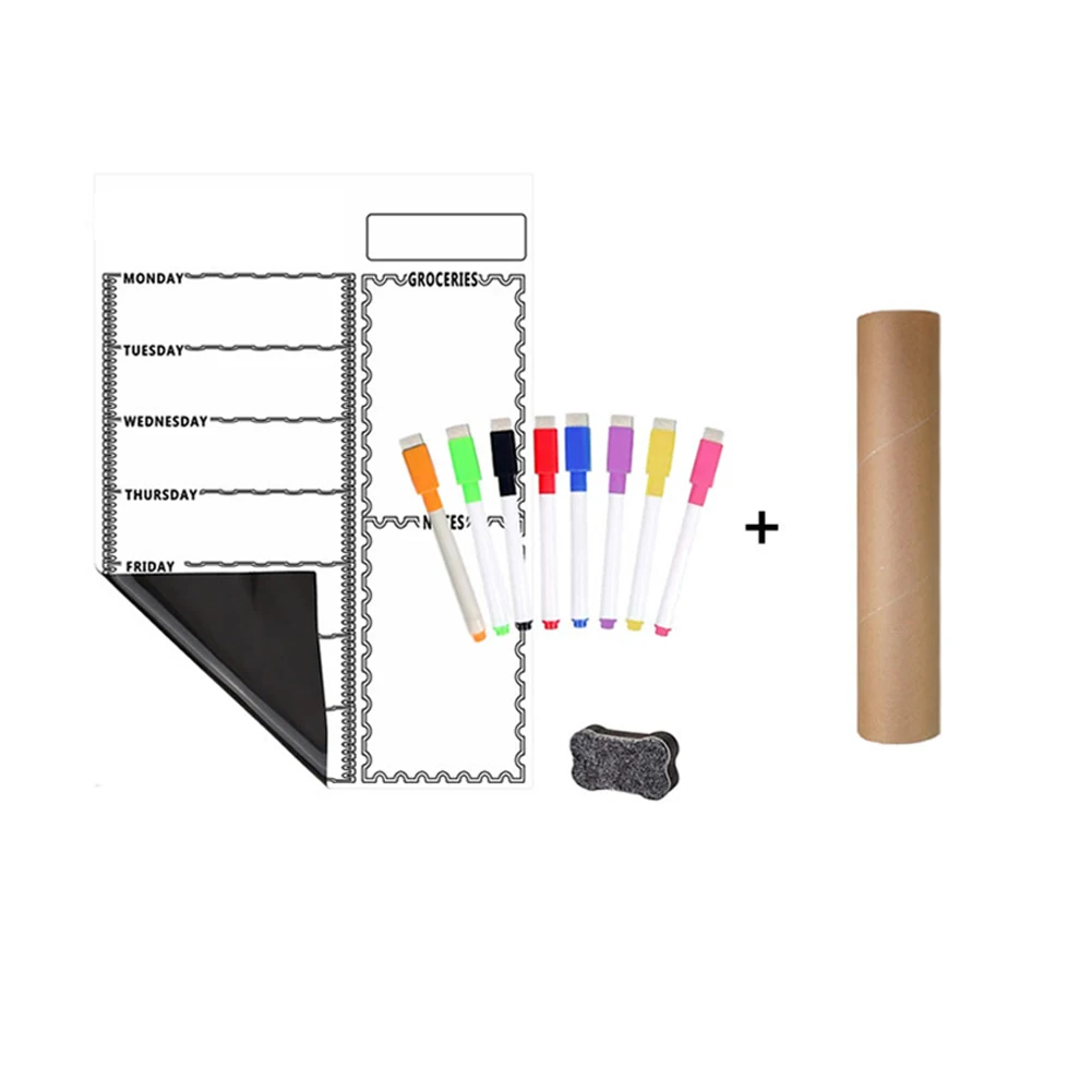 Message Board Magnetic Whiteboard 0.5mm Thick 1 Eraser Planner Board Rewritable 11.7 X 16.5in 29.7 X 42 Cm 8 Pens
Message Board Magnetic Whiteboard 0.5mm Thick 1 Eraser Planner Board Rewritable 11.7 X 16.5in 29.7 X 42 Cm 8 Pens
