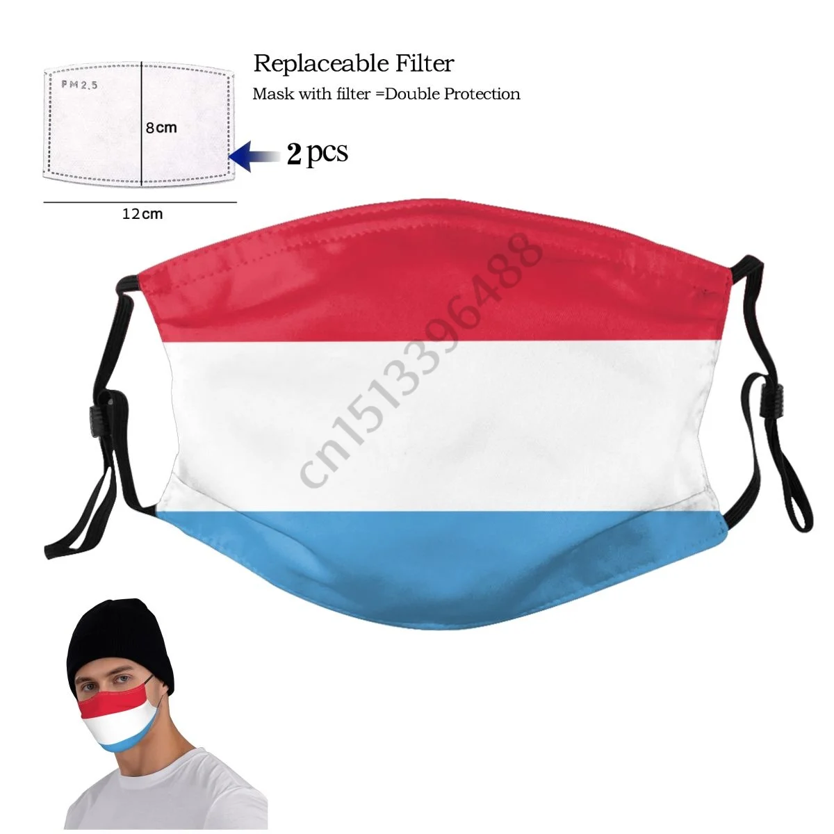 Luxembourg Country Flag Face Mask With 2PCS Filter Adult Men Women Anti Dust Protection Cover Respirator Reusable Mouth Muffle
Luxembourg Country Flag Face Mask With 2PCS Filter Adult Men Women Anti Dust Protection Cover Respirator Reusable Mouth Muffle