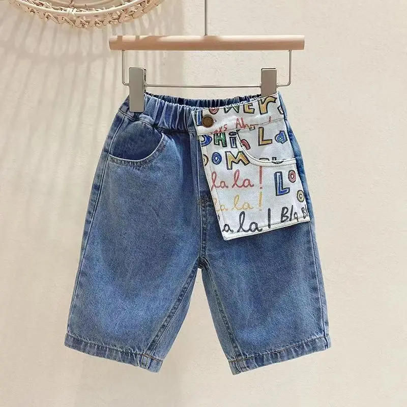 Kids Boys Jeans Summer 2023 New Korean Style Childrens Comfortable Soft Outerwear Boys Casual Shorts Fashionable 2 4 6 8 T
Kids Boys Jeans Summer 2023 New Korean Style Childrens Comfortable Soft Outerwear Boys Casual Shorts Fashionable 2 4 6 8 T