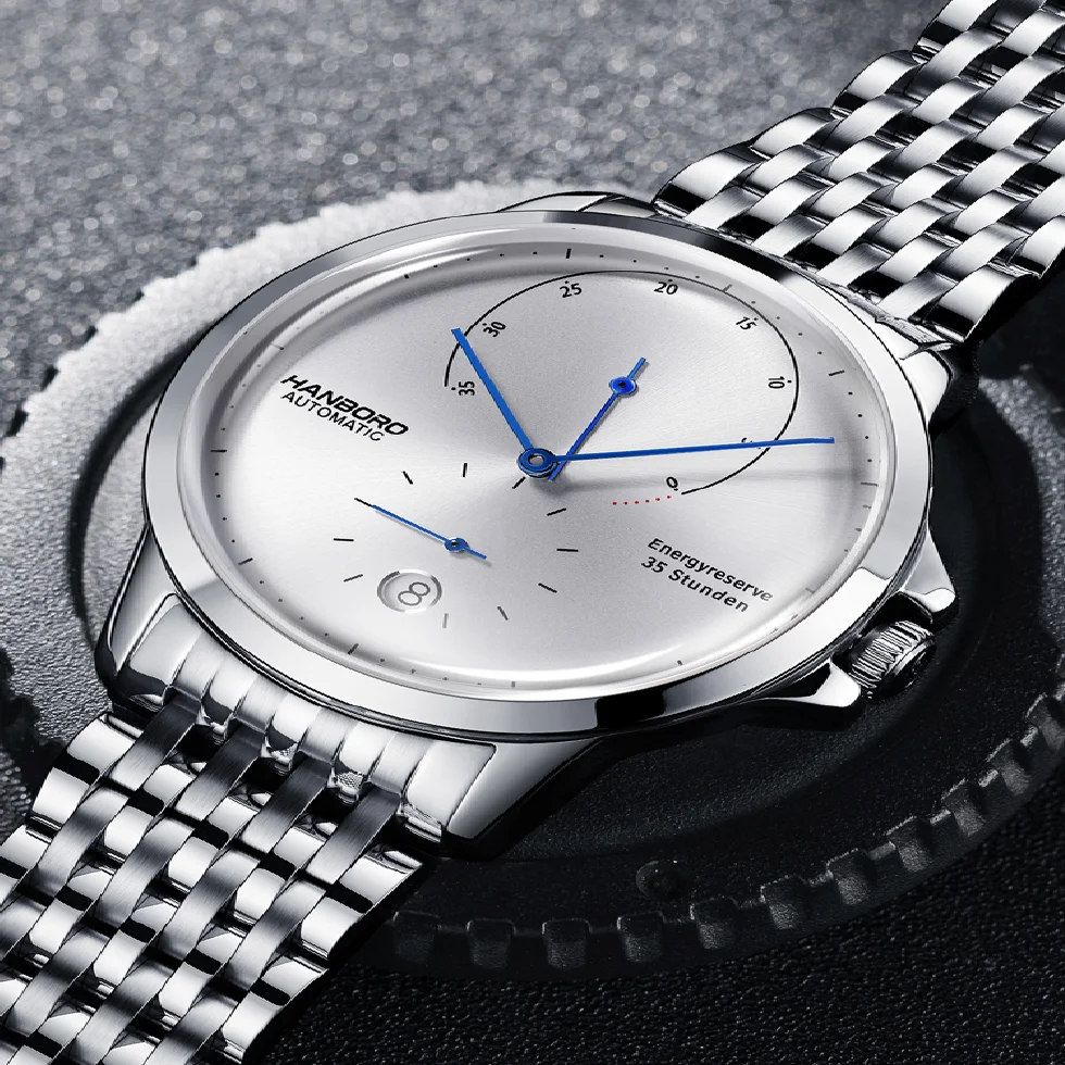 HANBORO New Leisure Automatic Mechanical Watch Large Dial Waterproof Steel Band Men's Watch Simple Fashion Trendy Man
HANBORO New Leisure Automatic Mechanical Watch Large Dial Waterproof Steel Band Men's Watch Simple Fashion Trendy Man
