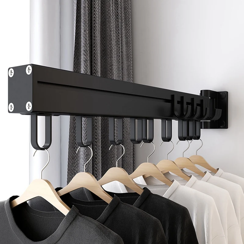 Folding Clothes Hanger Wall Mount Retractable Cloth Drying Rack Indoor & Outdoor Space Saving Home Laundry Clothesline
Folding Clothes Hanger Wall Mount Retractable Cloth Drying Rack Indoor & Outdoor Space Saving Home Laundry Clothesline