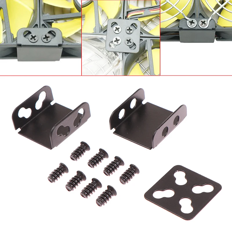 

2pcs 8shaped Hole Connection Parallel Buckle Fixing Buckle For 8/9/12/14cm Chassis Cooling Fan Heatsink PCI Slot Computer Part