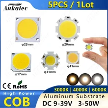 LED COB Chip Surface Light Source 3W 5W 7W 9W 10W 12W 20W 30W 50W Aluminum Substrate 14mm 19mm 20mm 28mm Constant Current Lamp