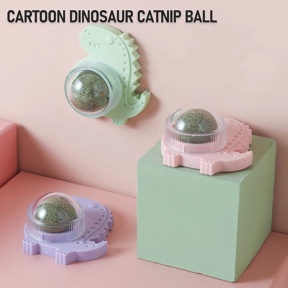 Cartoon Dinosaur Natural Catnip Cat Wall Stick-on Ball Toy Healthy Natural Removes Ball To Promote Digestion Cat Grass Snack Hot
Cartoon Dinosaur Natural Catnip Cat Wall Stick-on Ball Toy Healthy Natural Removes Ball To Promote Digestion Cat Grass Snack Hot