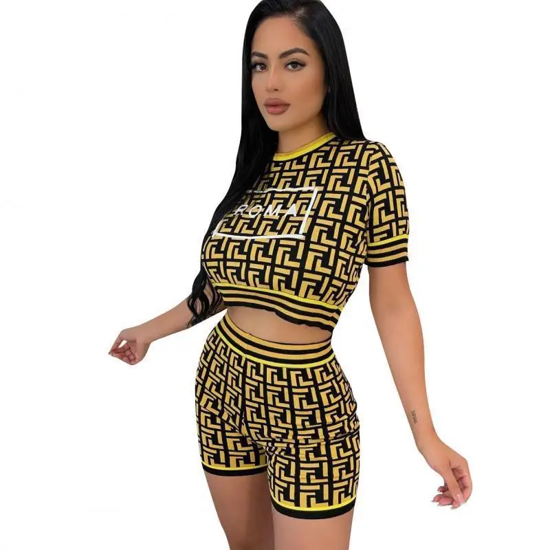 Summer Women's Tracksuit Shortsleeve T-shirts+Shorts 2 Pieces Set Women Casual Outfits Fashion Streetwear High Quality Clothes
Summer Women's Tracksuit Shortsleeve T-shirts+Shorts 2 Pieces Set Women Casual Outfits Fashion Streetwear High Quality Clothes