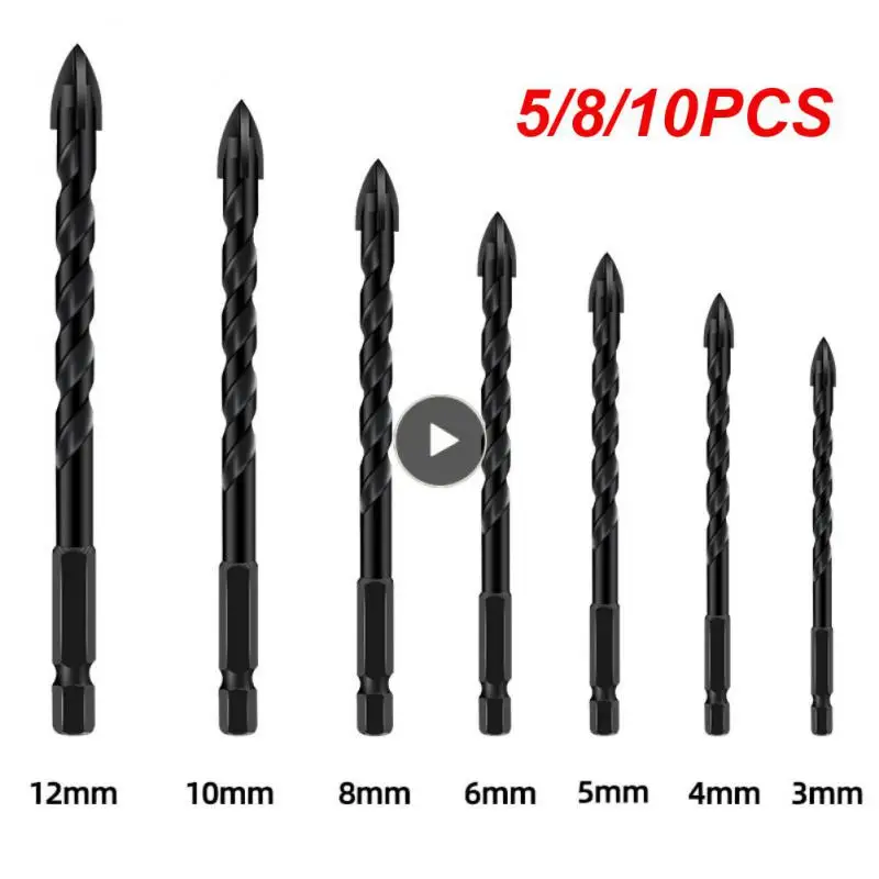 5/8/10PCS 3-12mm Universal Drilling Tool Hole Saw Drill Woodworking Tools Glass Triangle Diamond Drill
5/8/10PCS 3-12mm Universal Drilling Tool Hole Saw Drill Woodworking Tools Glass Triangle Diamond Drill