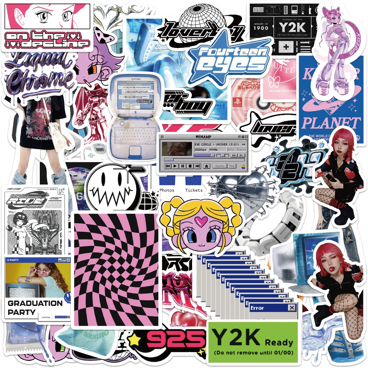10/50PCS VSCO Y2K Stickers Girls 90s Harajuku Style Vintage Stickers Decal Cute Aesthetic Decal Graffiti Suitcase Laptop Kid Toy
10/50PCS VSCO Y2K Stickers Girls 90s Harajuku Style Vintage Stickers Decal Cute Aesthetic Decal Graffiti Suitcase Laptop Kid Toy