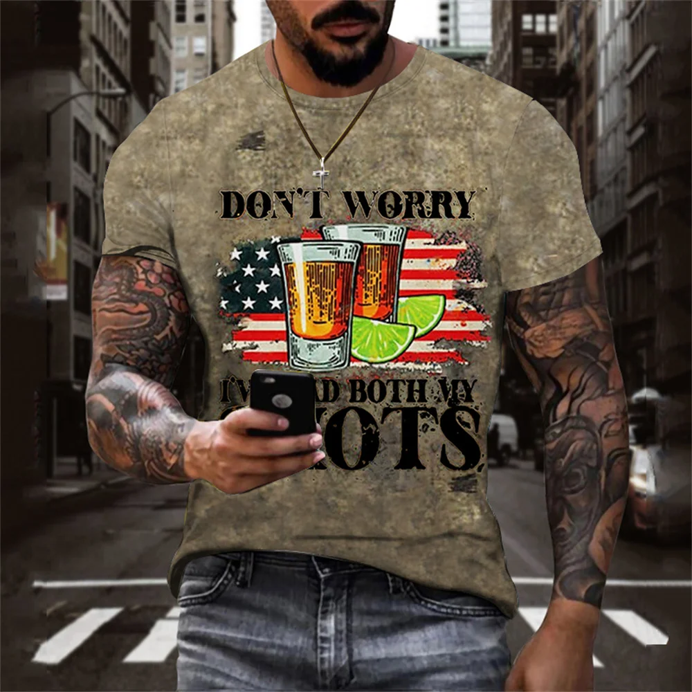 Retro Short-sleeved Men's T Shirt 3D Printing Ethnic Alphabet Loose Harajuku Round Neck Oversized T-shirts Men/women Clothing
Retro Short-sleeved Men's T Shirt 3D Printing Ethnic Alphabet Loose Harajuku Round Neck Oversized T-shirts Men/women Clothing